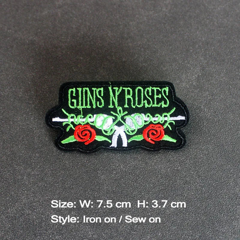 Rock Band Iron on Patches