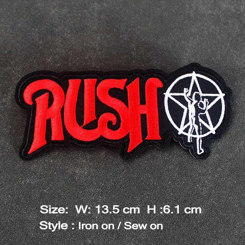 Rock Band Iron on Patches
