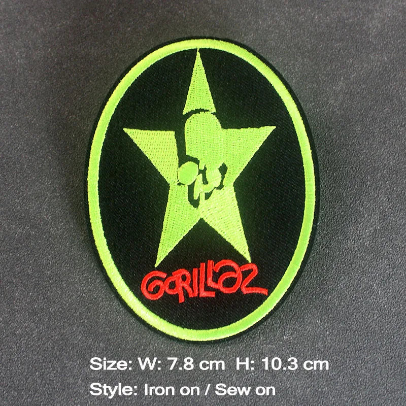Rock Band Iron on Patches