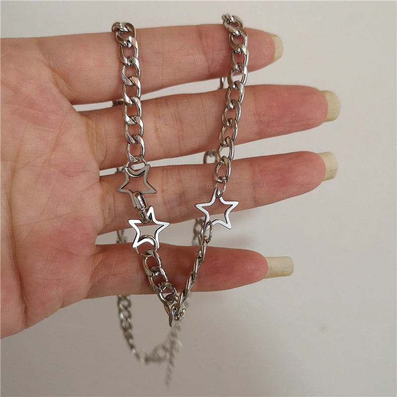 Assorted Silver Color Chain Necklace