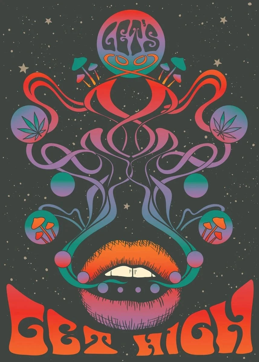Psychedelic 70s Poster