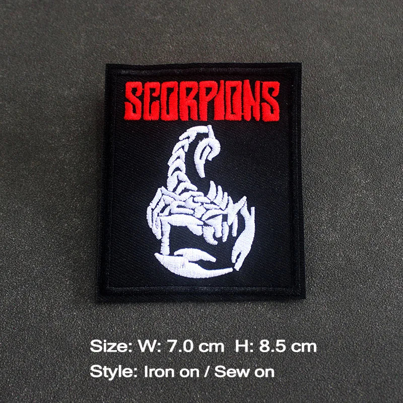 Rock Band Iron on Patches