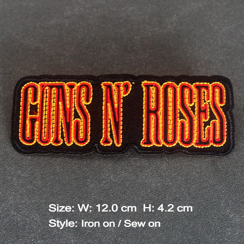 Rock Band Iron on Patches