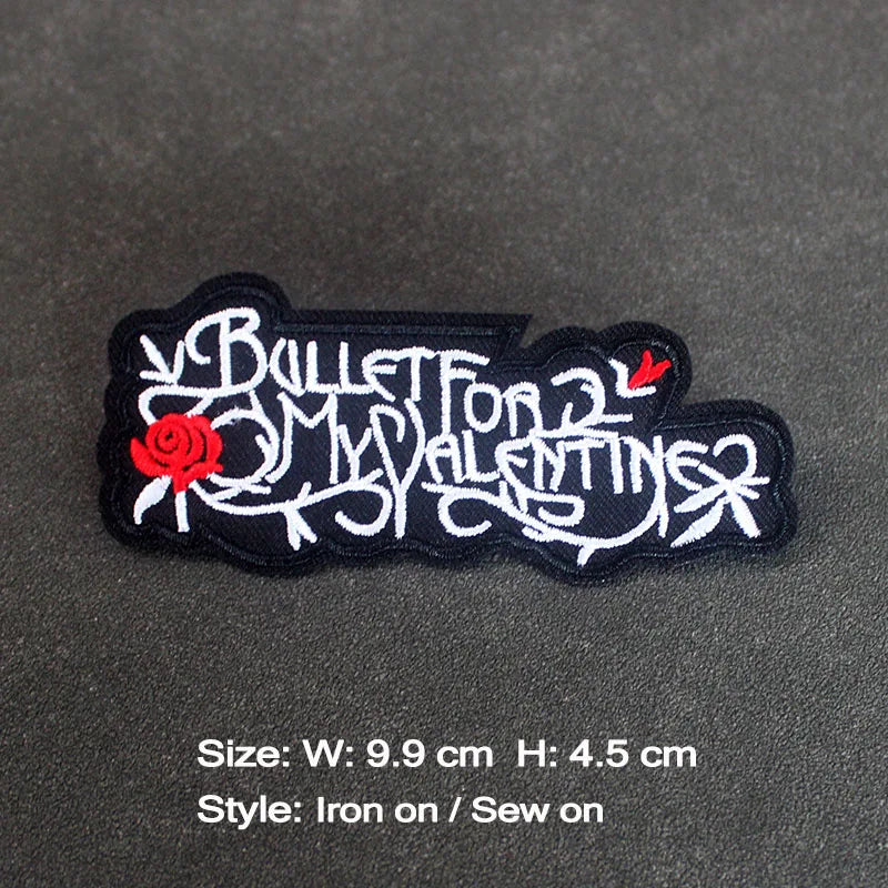 Rock Band Iron on Patches