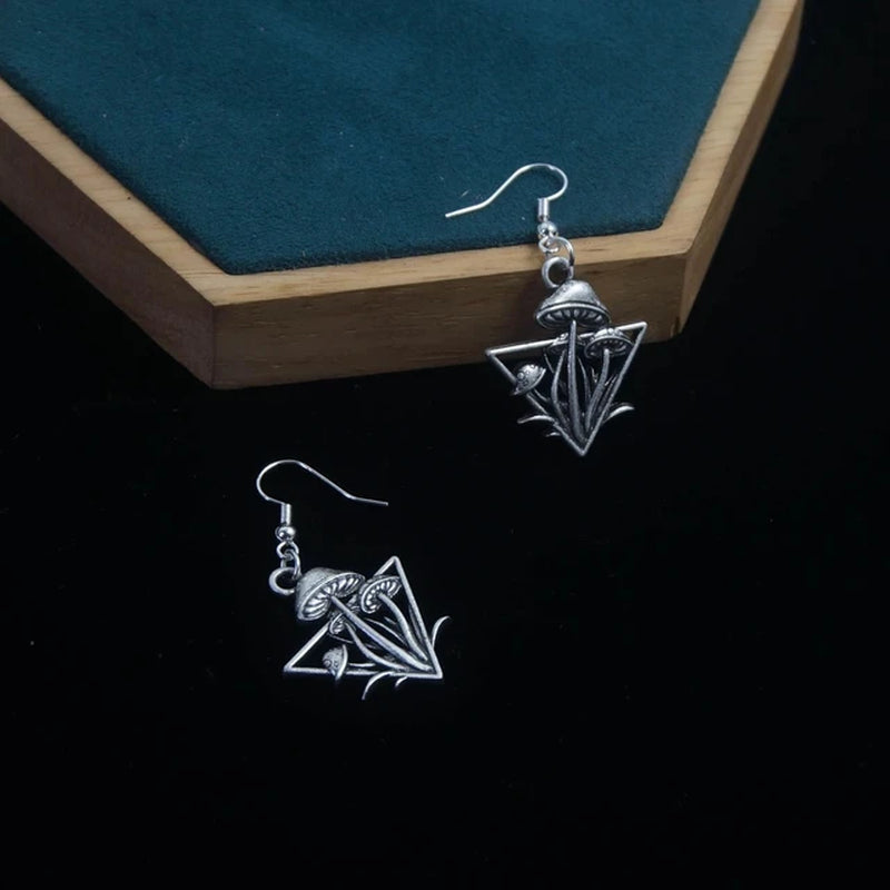 Witchy Forrest Nature Mushroom Necklace Gothic Jewellery