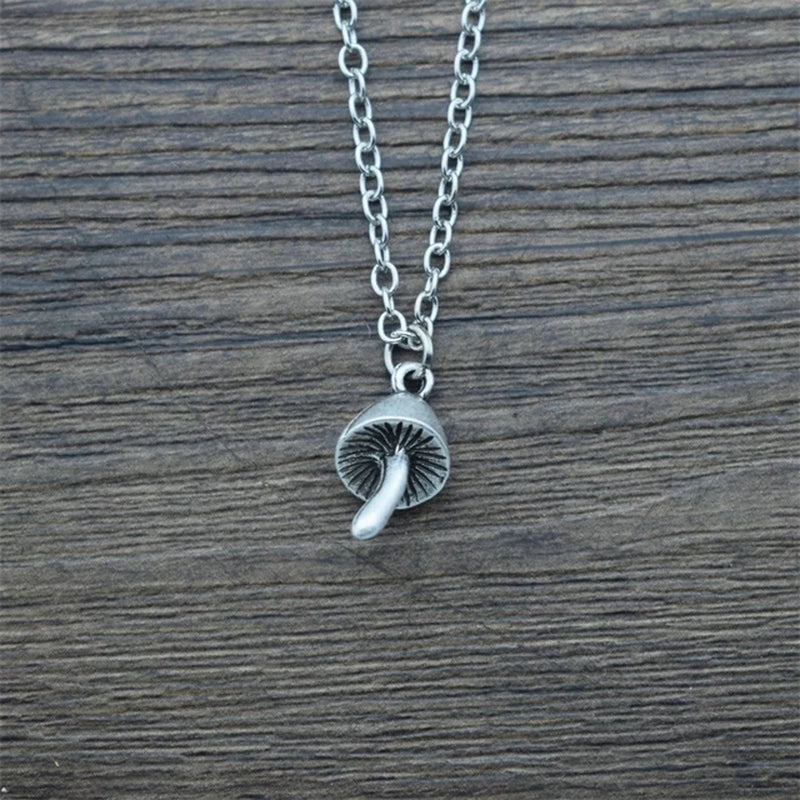 Witchy Forrest Nature Mushroom Necklace Gothic Jewellery