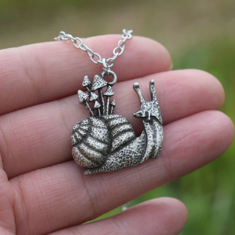 Witchy Forrest Nature Mushroom Necklace Gothic Jewellery