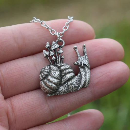 Witchy Forrest Nature Mushroom Necklace Gothic Jewellery
