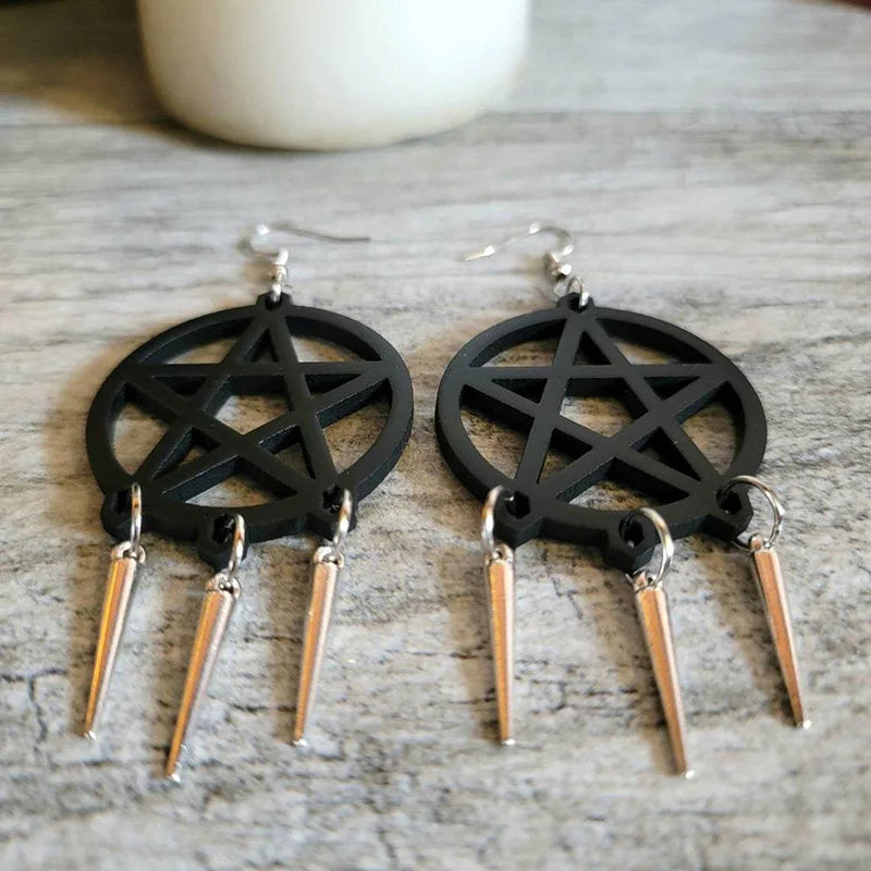 Pentagram Earrings