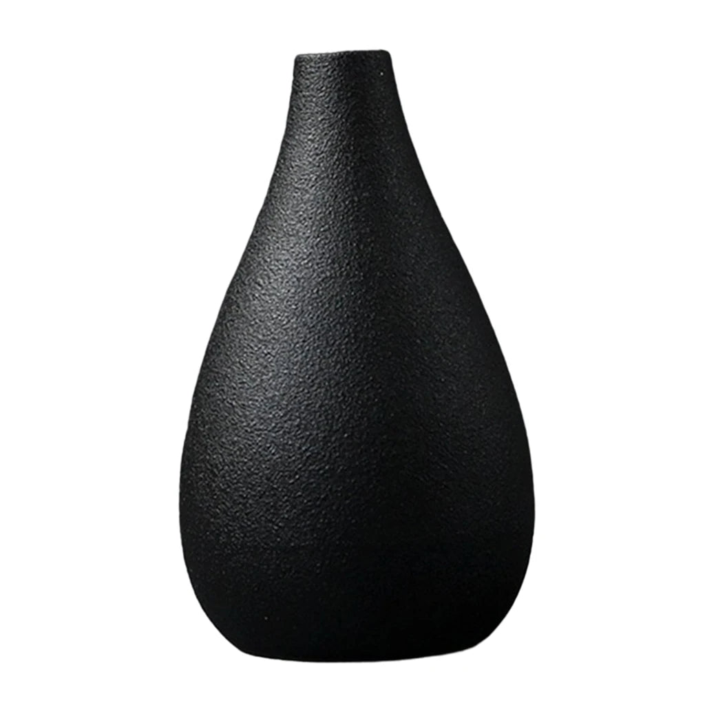 Black Ceramic Vase