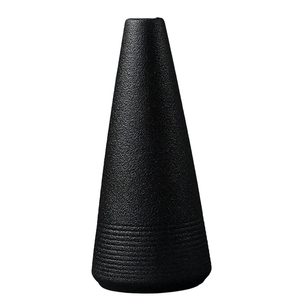 Black Ceramic Vase