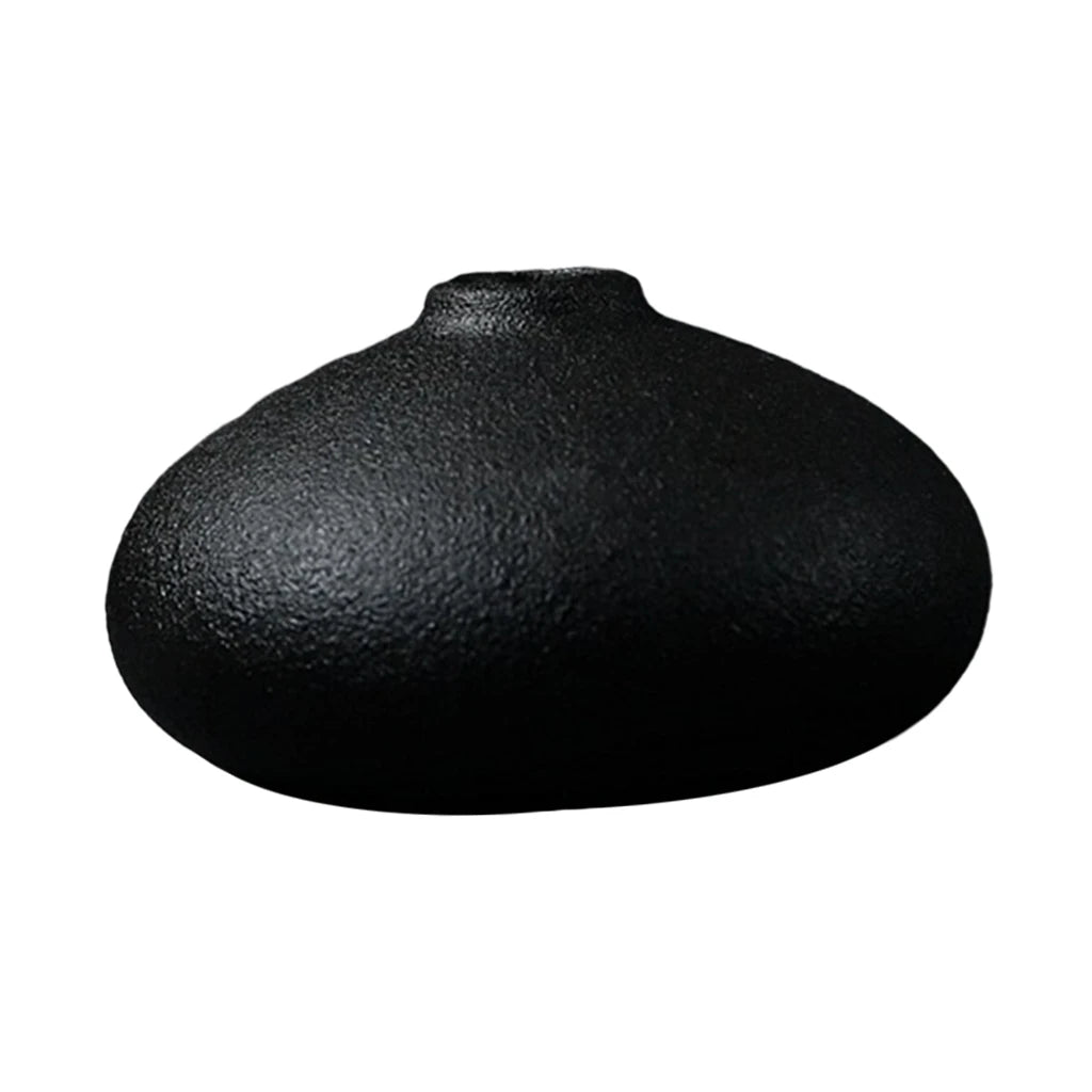 Black Ceramic Vase