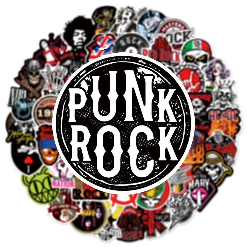 Classic Music Stickers - Waterproof (10/30/50/104pcs)