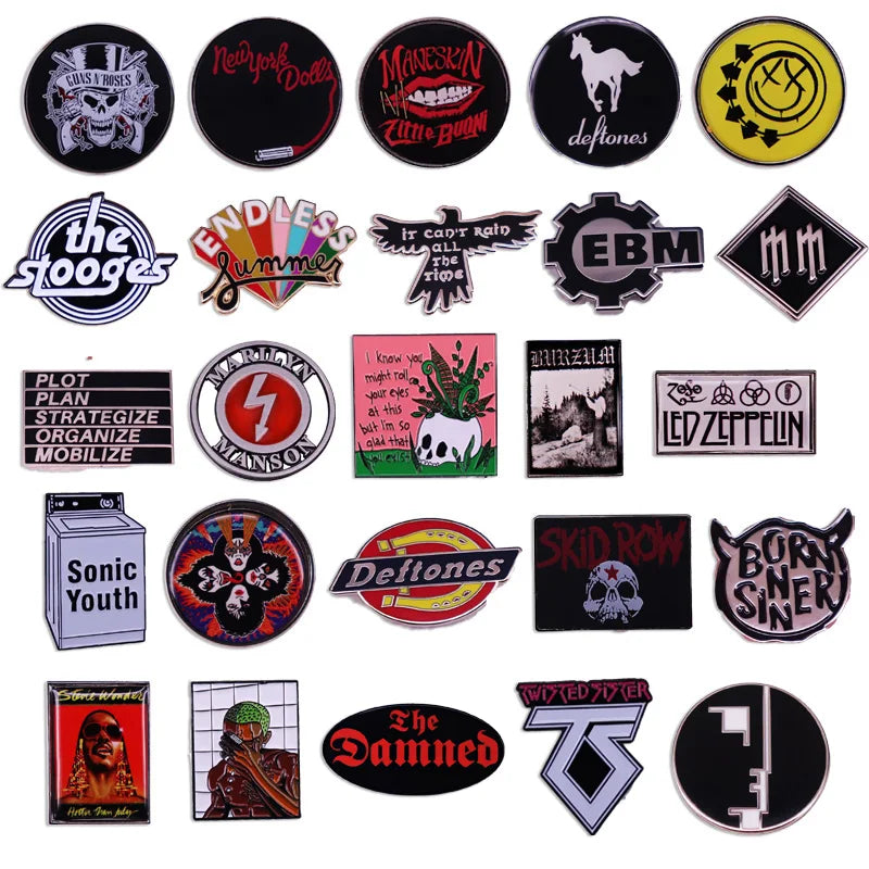 Classic Rock Band Pins