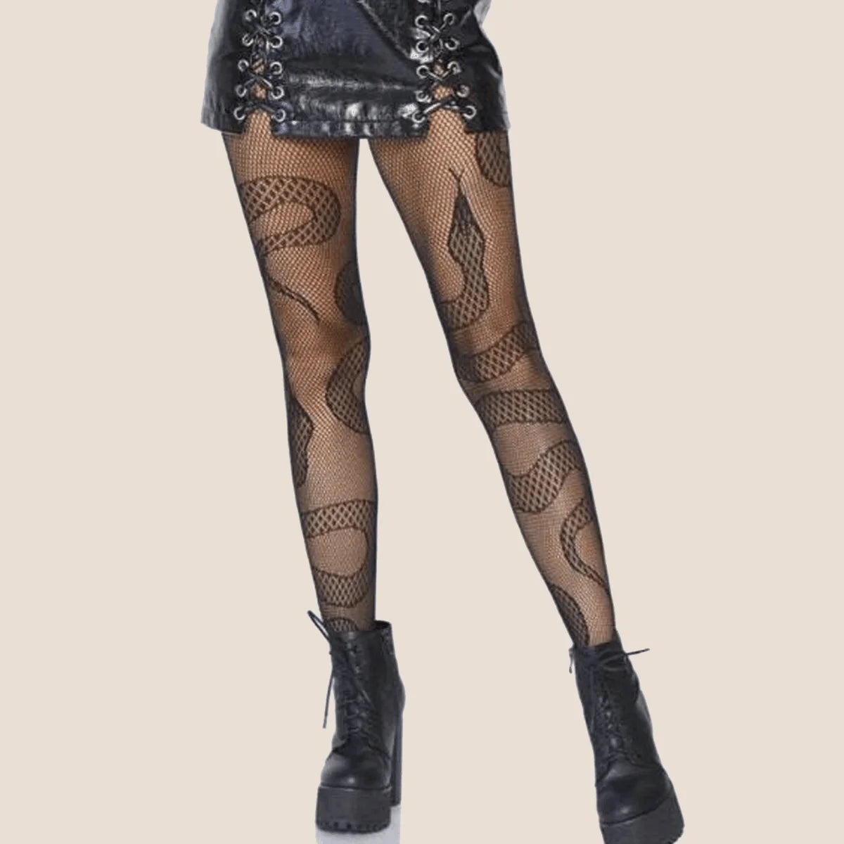 Bat Long Fishnet Stocking