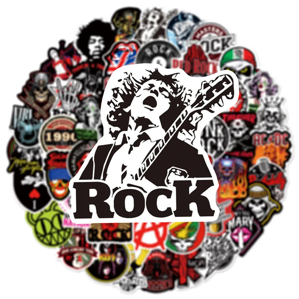 Classic Music Stickers - Waterproof (10/30/50/104pcs)