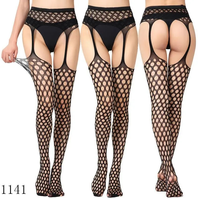 Bat Long Fishnet Stocking