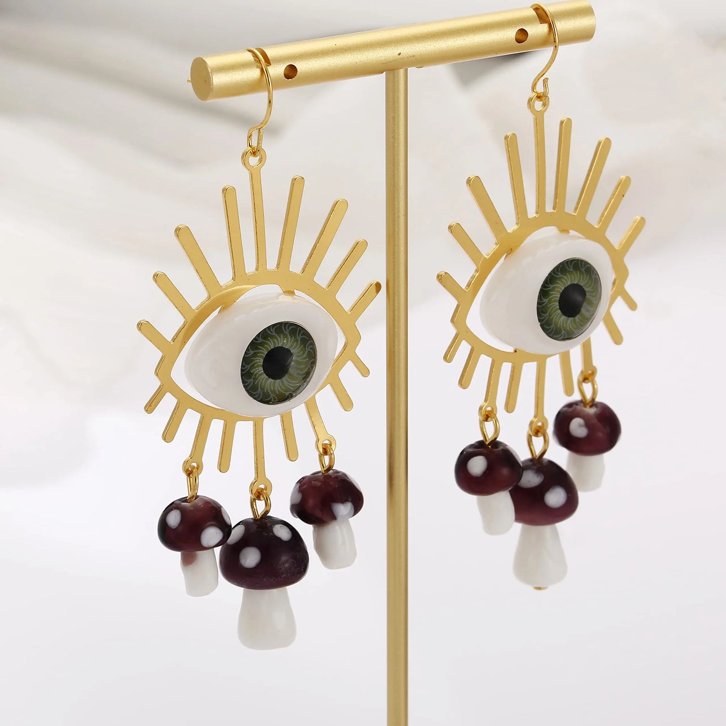 Mushroom Eyes Earrings