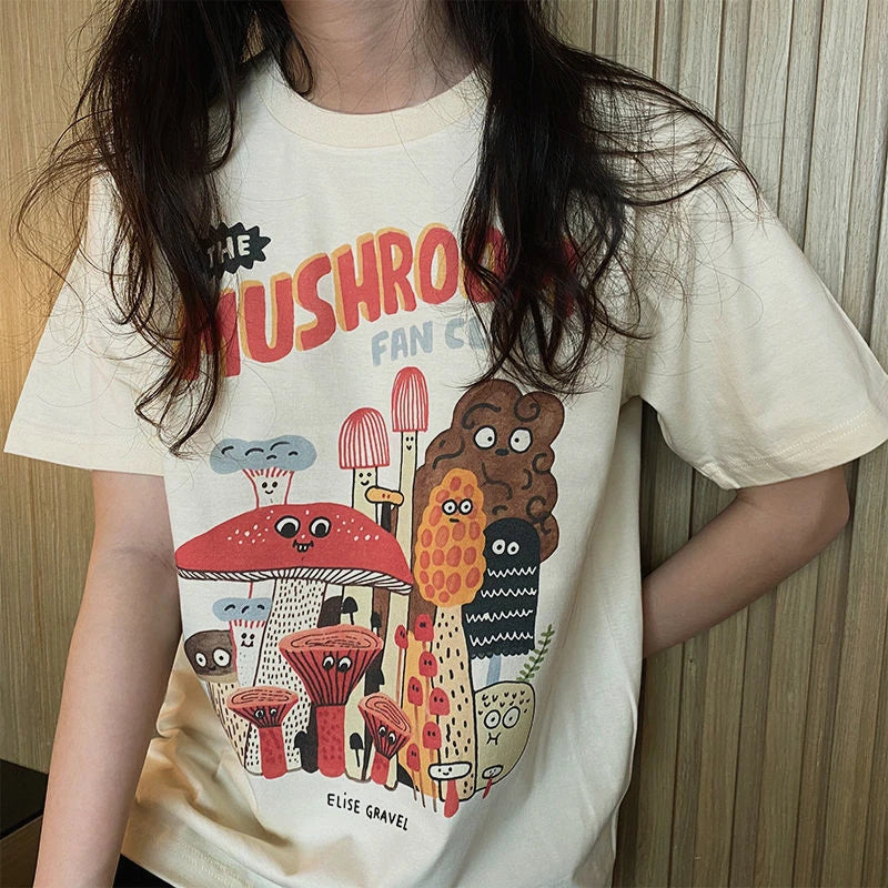 Retro Mushroom T Shirt