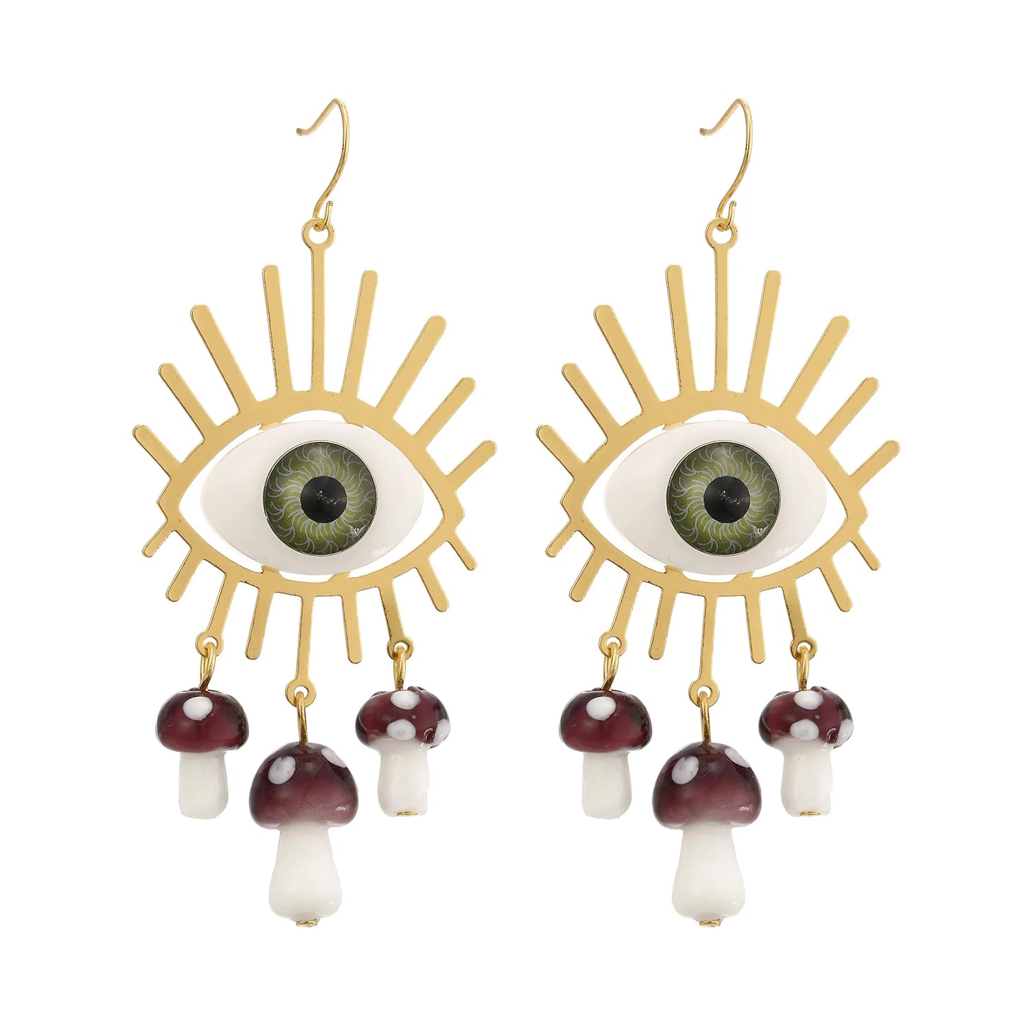 Mushroom Eyes Earrings