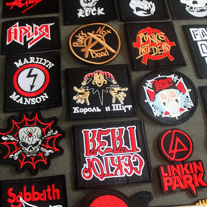 Rock Band Iron on Patches