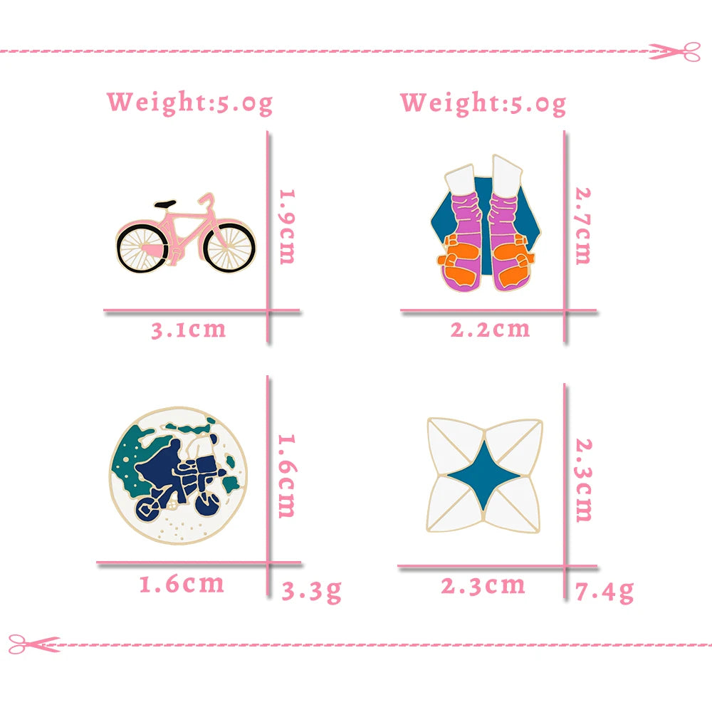 Vibe Enamel Pins (4/9pcs)