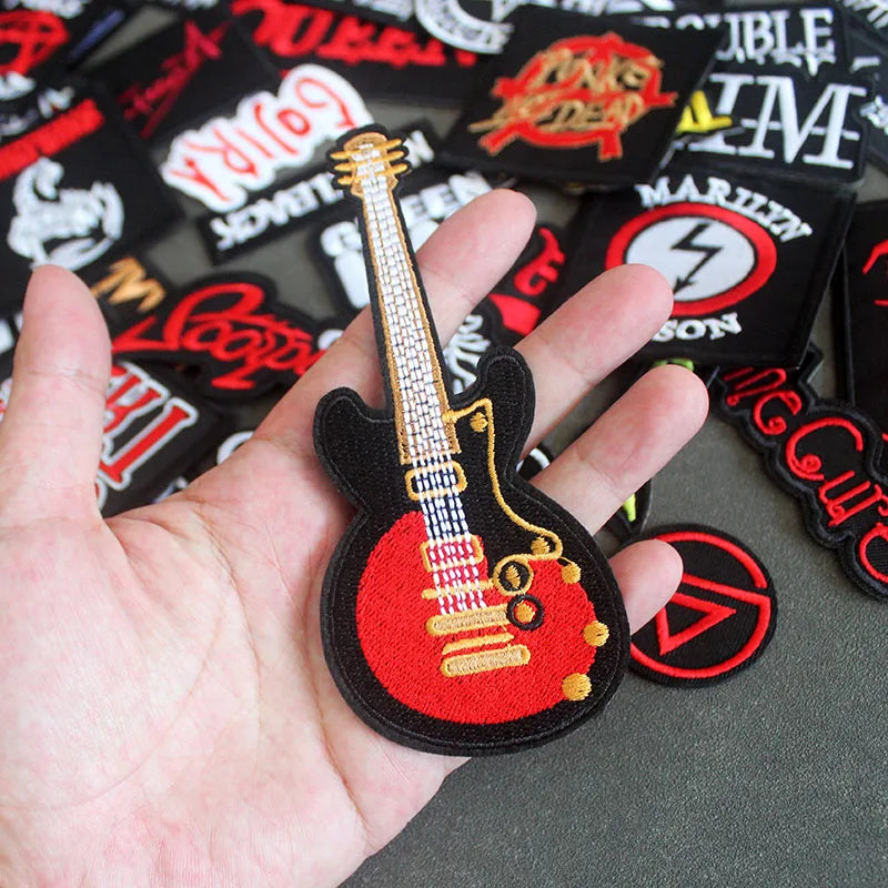 Rock Band Iron on Patches