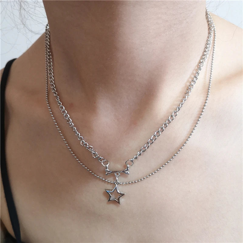 Assorted Silver Color Chain Necklace