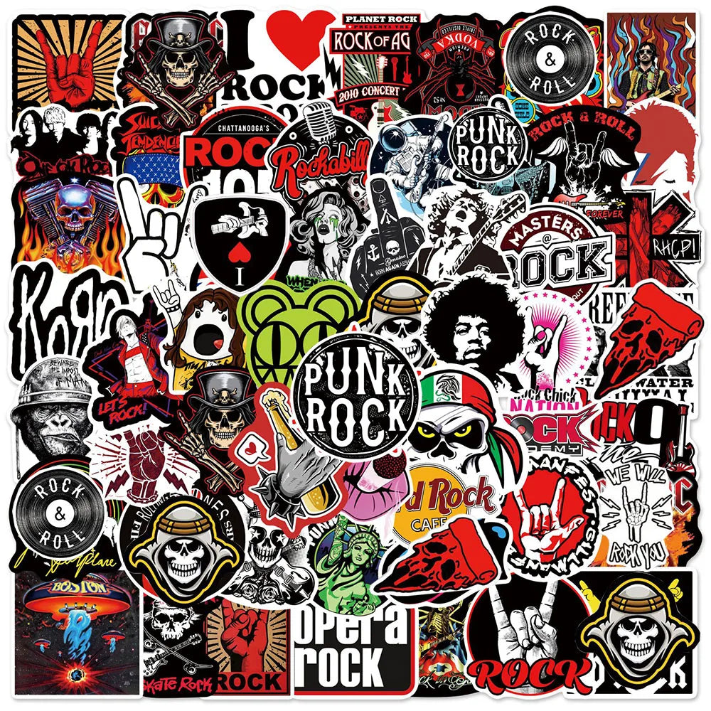 Classic Music Stickers - Waterproof (10/30/50/104pcs)