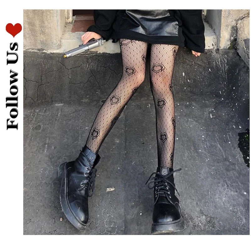 Bat Long Fishnet Stocking