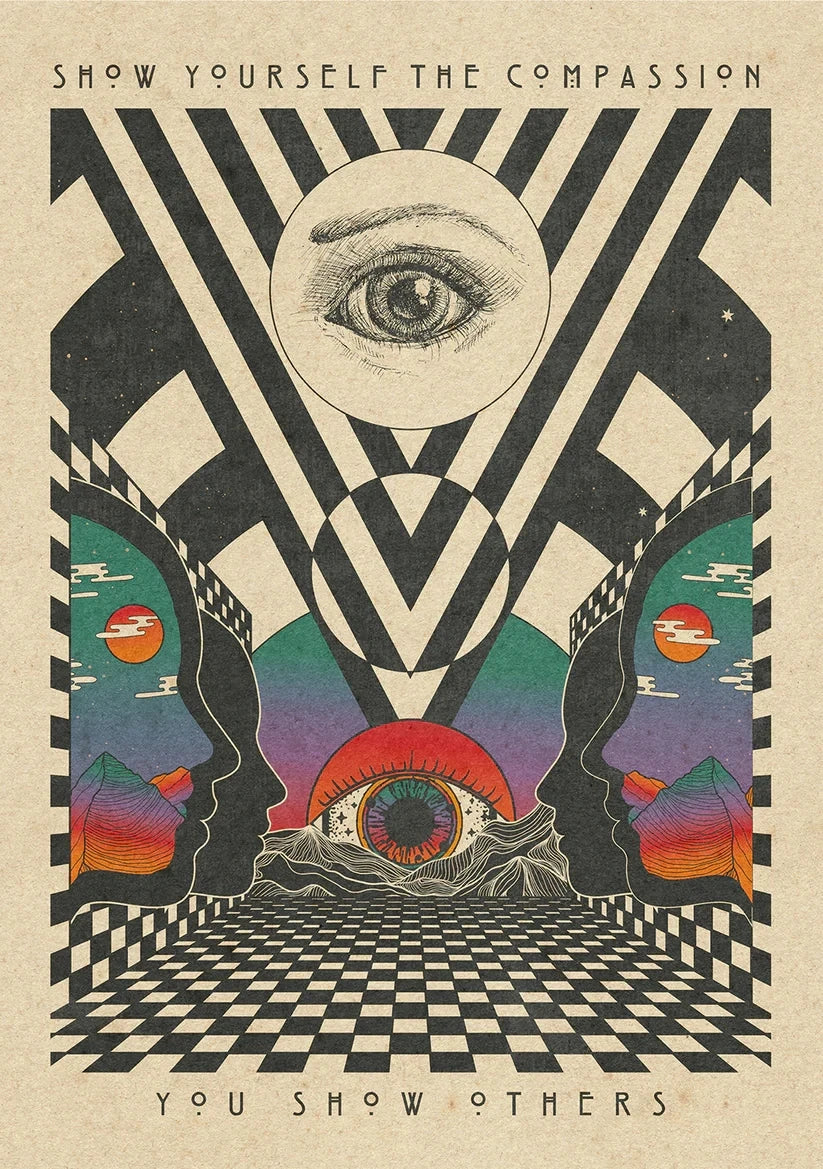 Psychedelic 70s Poster