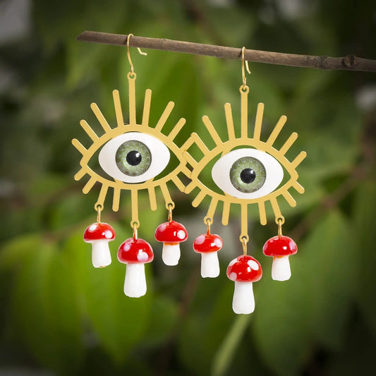 Mushroom Eyes Earrings
