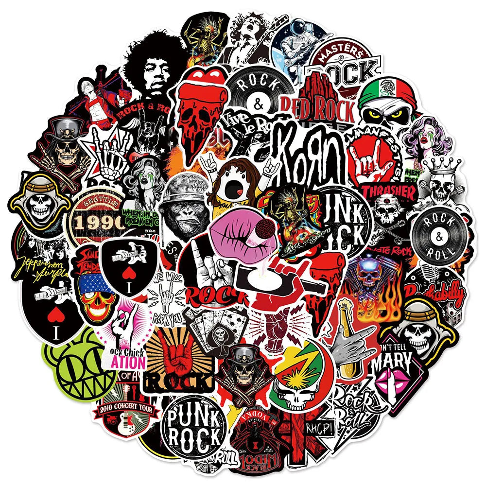 Classic Music Stickers - Waterproof (10/30/50/104pcs)