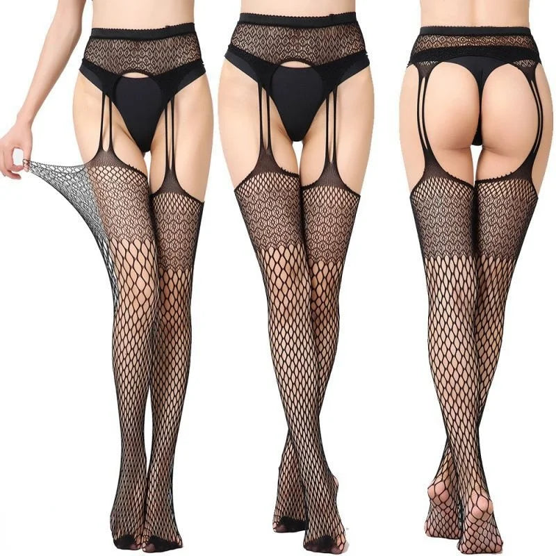 Bat Long Fishnet Stocking