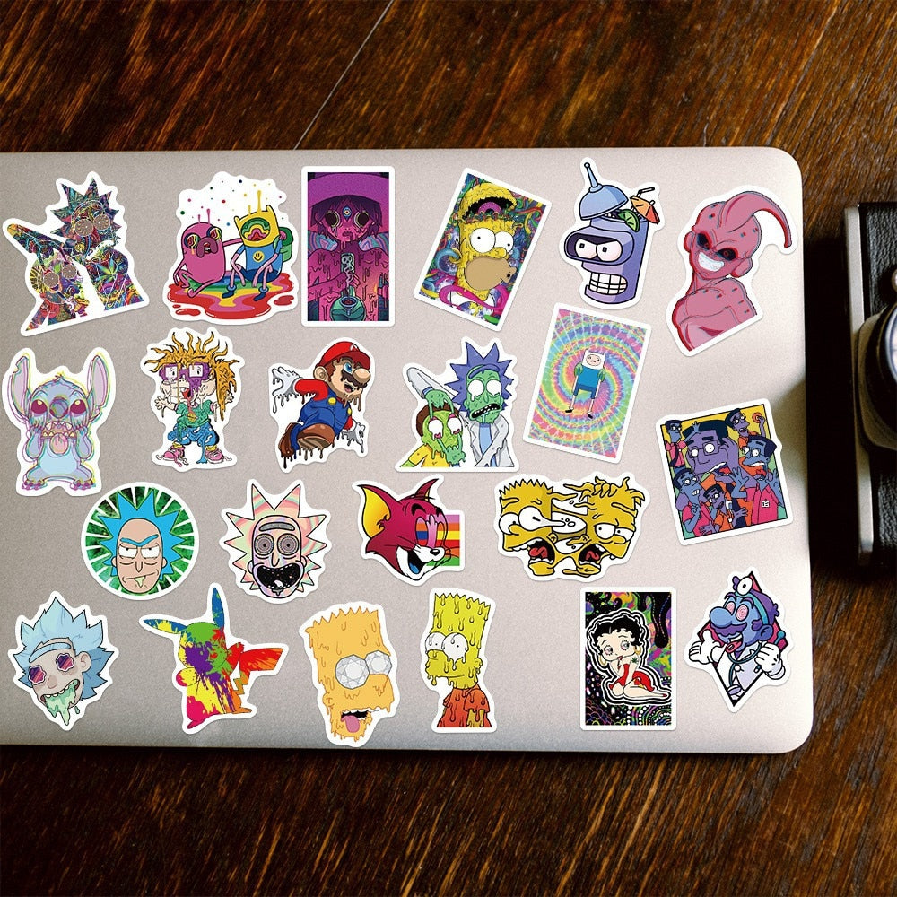 Psychedelic Stickers - Waterproof (10/25/52pcs)
