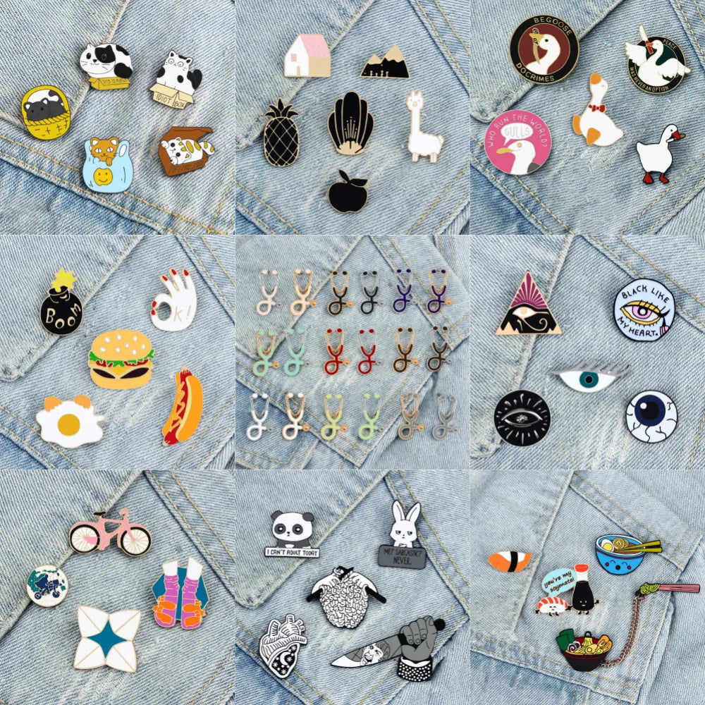 Vibe Enamel Pins (4/9pcs)