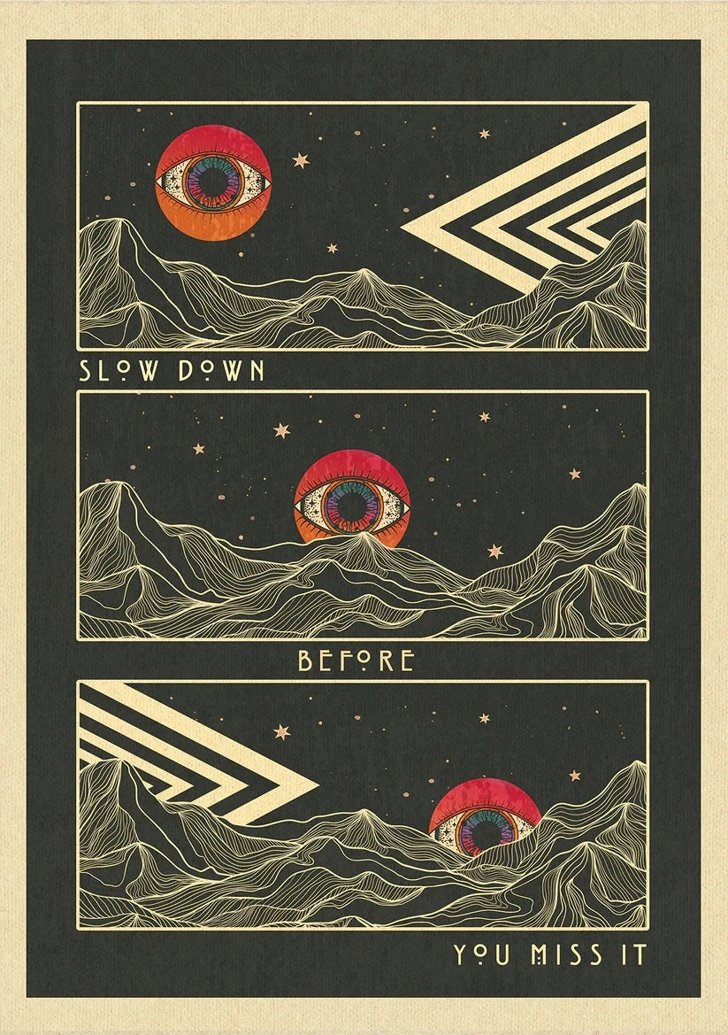 Psychedelic 70s Poster