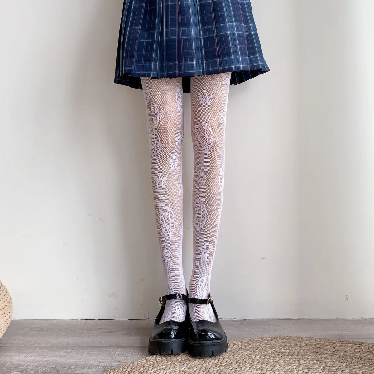 Bat Long Fishnet Stocking
