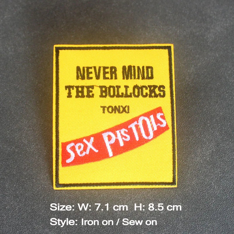 Rock Band Iron on Patches