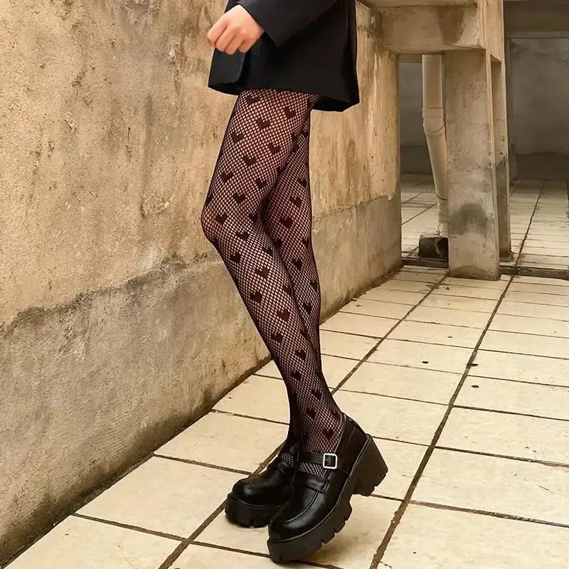Bat Long Fishnet Stocking