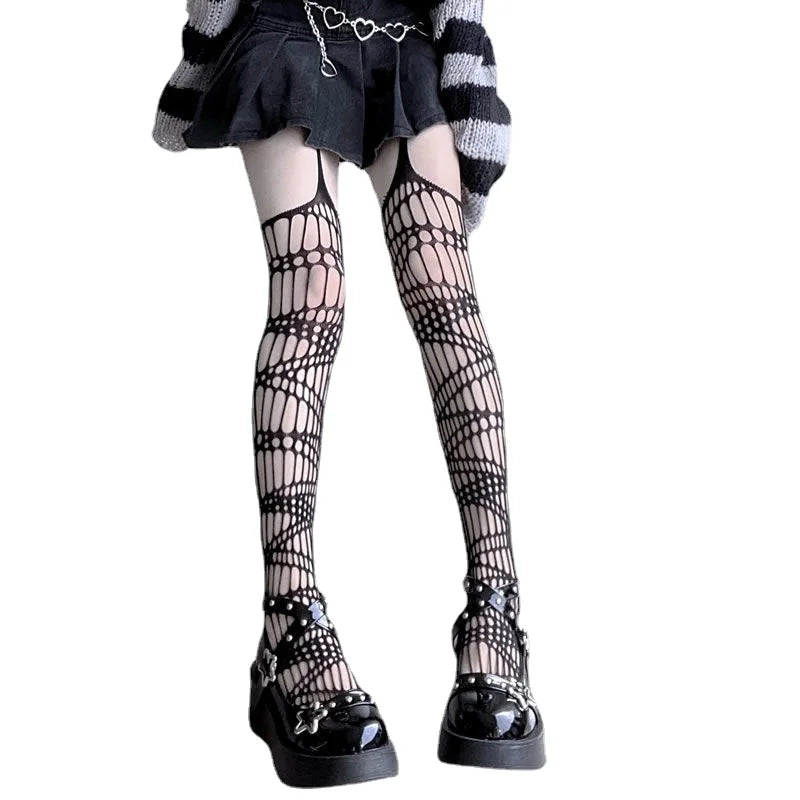 Bat Long Fishnet Stocking