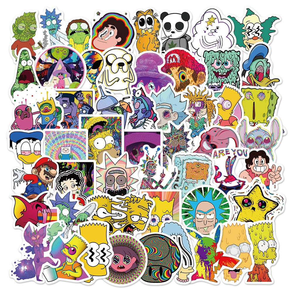 Psychedelic Stickers - Waterproof (10/25/52pcs)